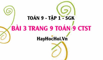 Bài 3 trang 9 Toán 9 tập 1 Chân trời sáng tạo SGK
